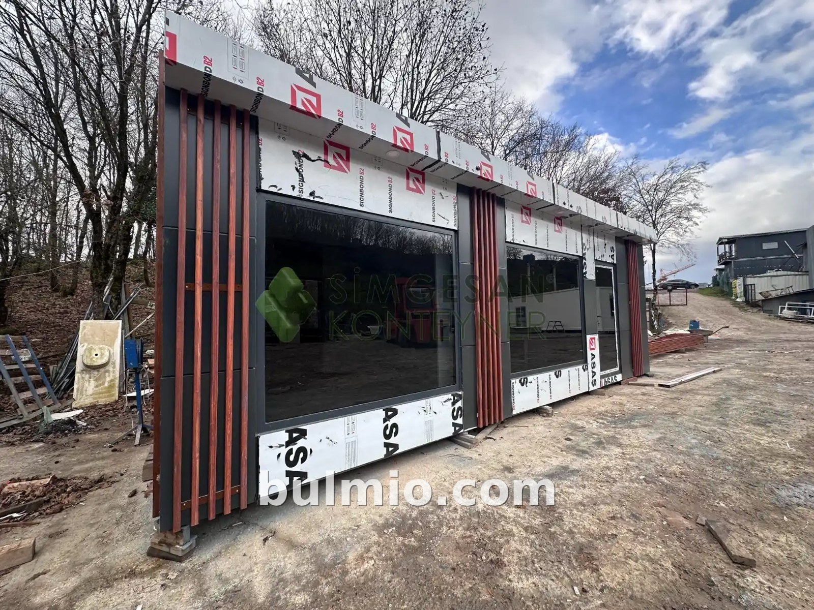 350×800 Kompozit Cepheli Ofis Konteyneri – 28 m²